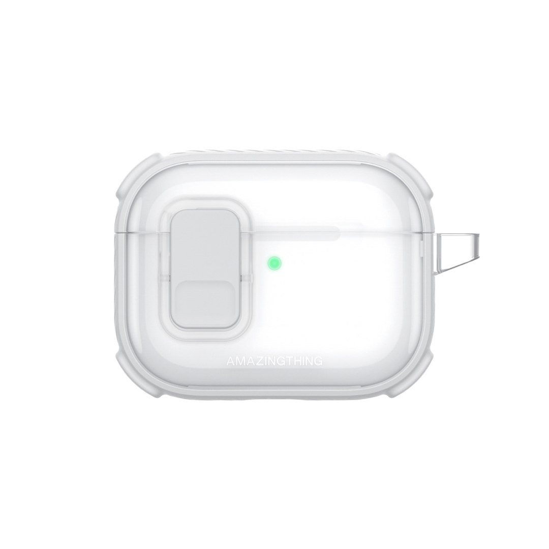 Etui do słuchawek AirPods Pro 3 Titan Pro Mag Case Clear – białe Etui do słuchawek AirPods Pro 3 Titan Pro Mag Case Clear – białe