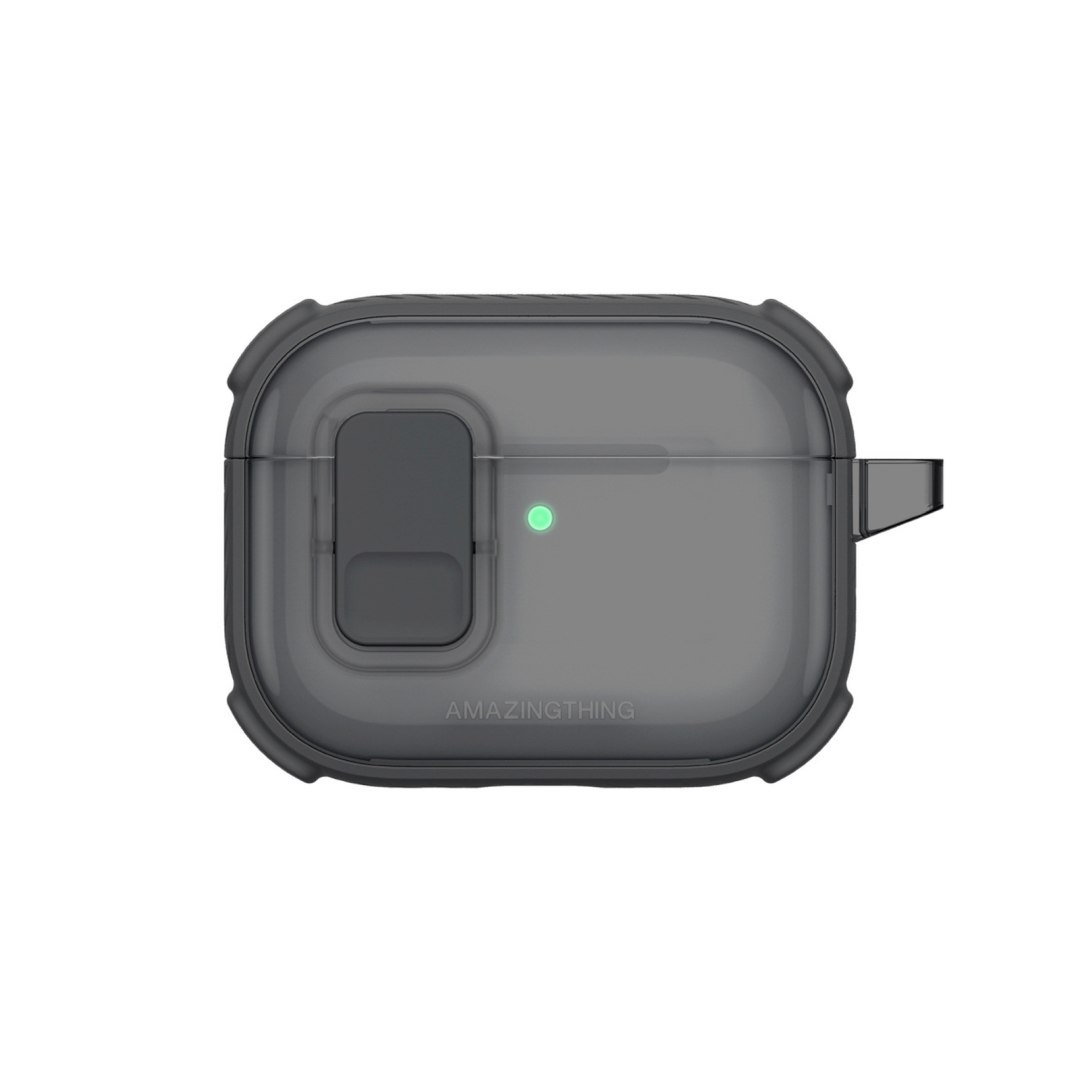 Etui do słuchawek AirPods Pro 3 Titan Pro Mag Case Clear – czarne
