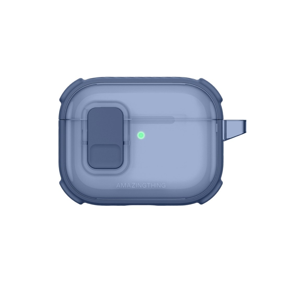 Etui do słuchawek AirPods Pro 3 Titan Pro Mag Case Clear – niebieskie Etui do słuchawek AirPods Pro 3 Titan Pro Mag Case Clear – niebieskie