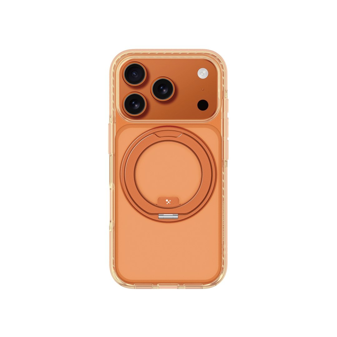 Etui pokrowiec case na iPhone 17 Pro Titan Pro Spin MagSafe – pomarańczowy Etui pokrowiec case na iPhone 17 Pro Titan Pro Spin MagSafe – pomarańczowy