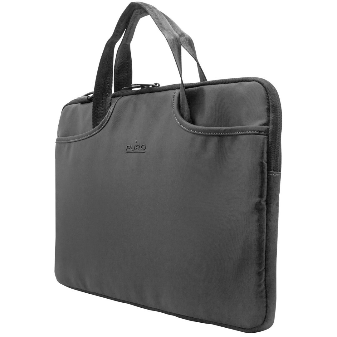Torba z paskiem na ramię SleevePro do laptopa MacBooka do 14” – czarna Torba z paskiem na ramię SleevePro do laptopa MacBooka do 14” – czarna