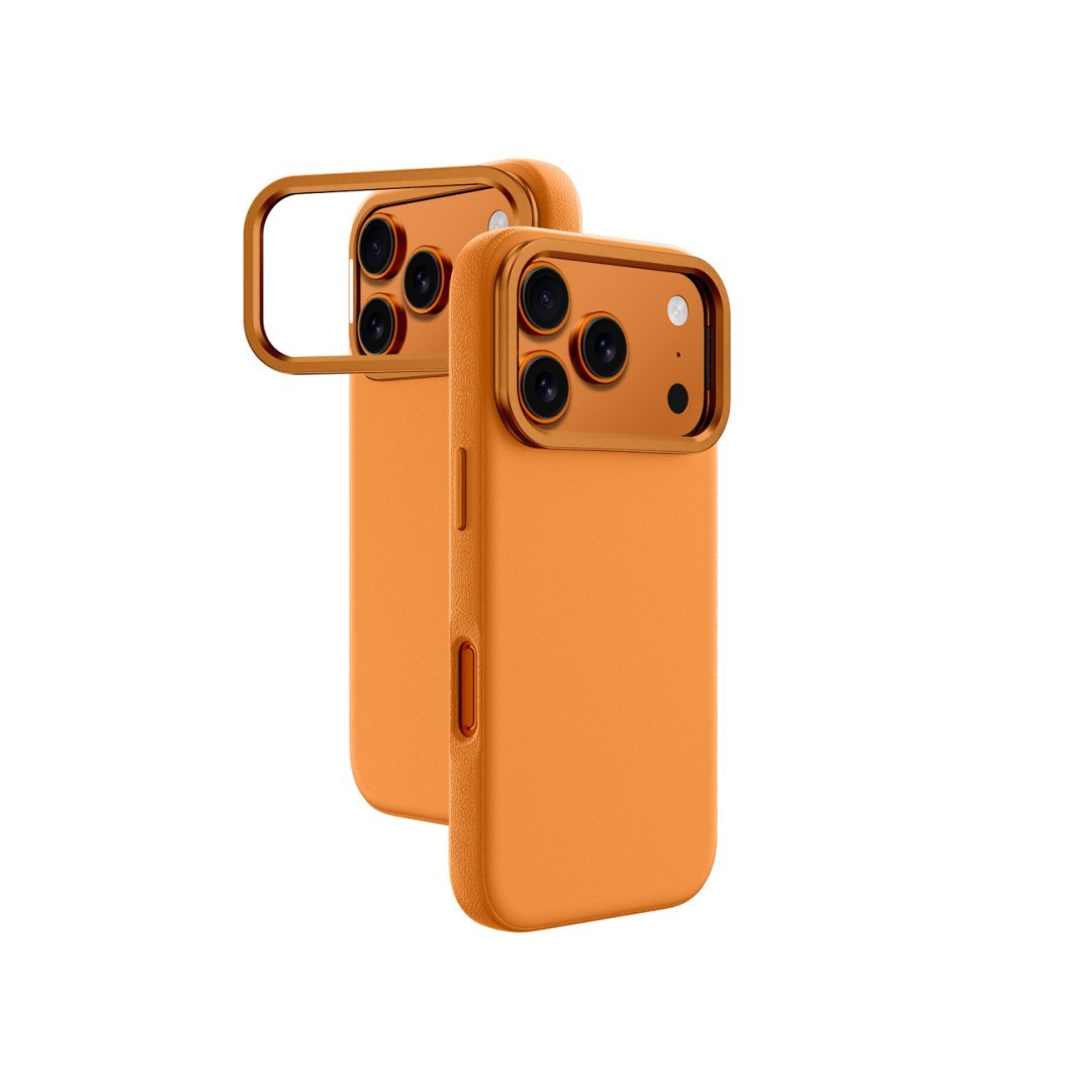 Etui pokrowiec case na iPhone 17 Pro Glamour – pomarańczowe
