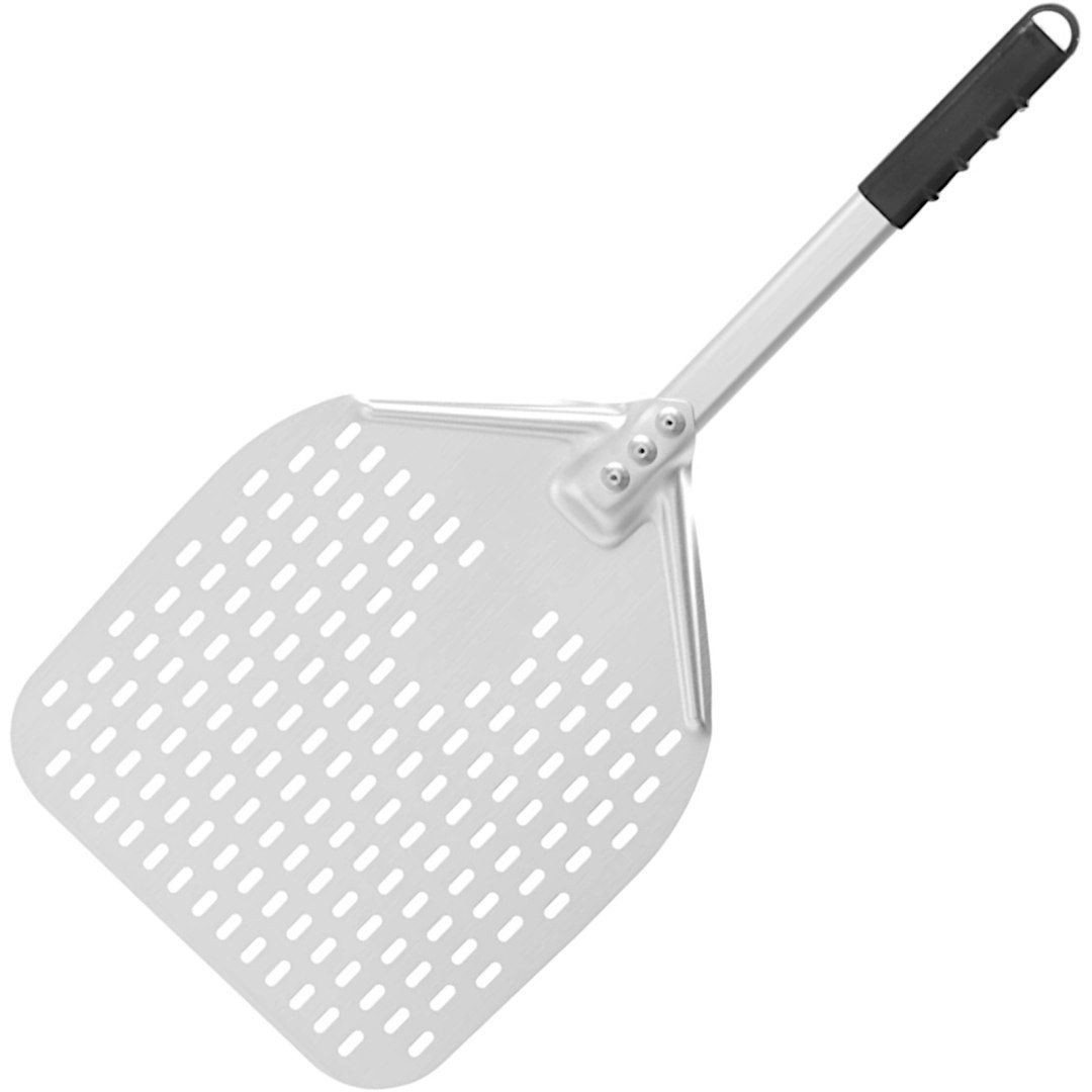 Łopata do pizzy z krótką rączką perforowana kwadratowa 300 x 660 mm – Hendi 618073