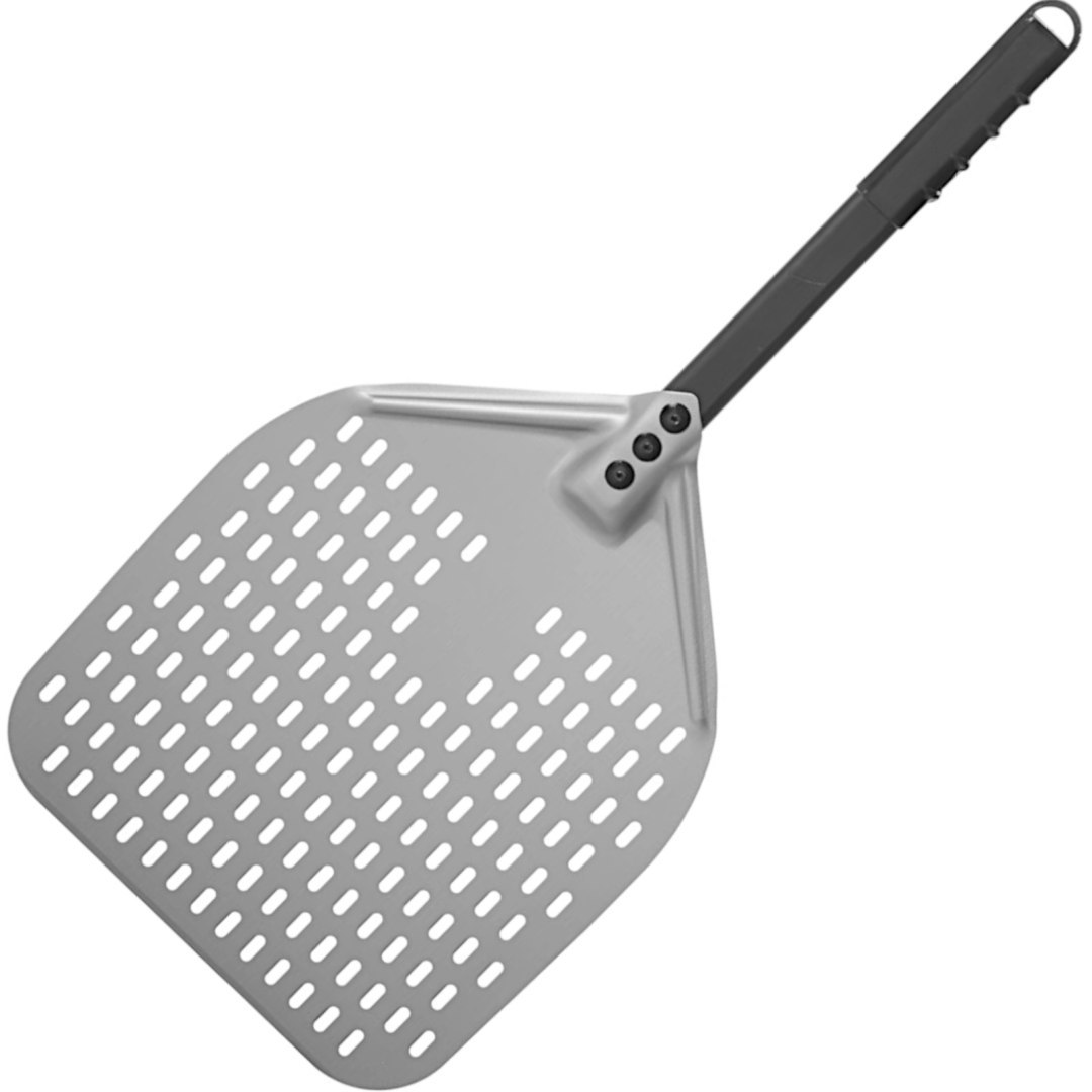 Łopata do pizzy z krótką rączką perforowana kwadratowa 300 x 660 mm – Hendi 618097