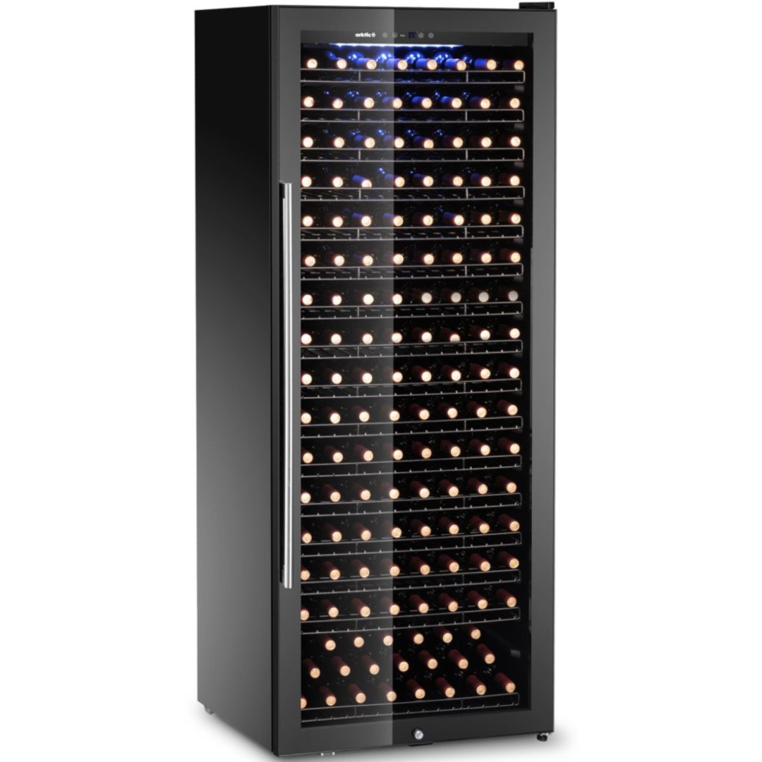 Lodówka chłodziarka do wina 1-strefowa na 224 butelki 558 l 705x700x1835 mm Lodówka chłodziarka do wina 1-strefowa na 224 butelki 558 l 705x700x1835 mm