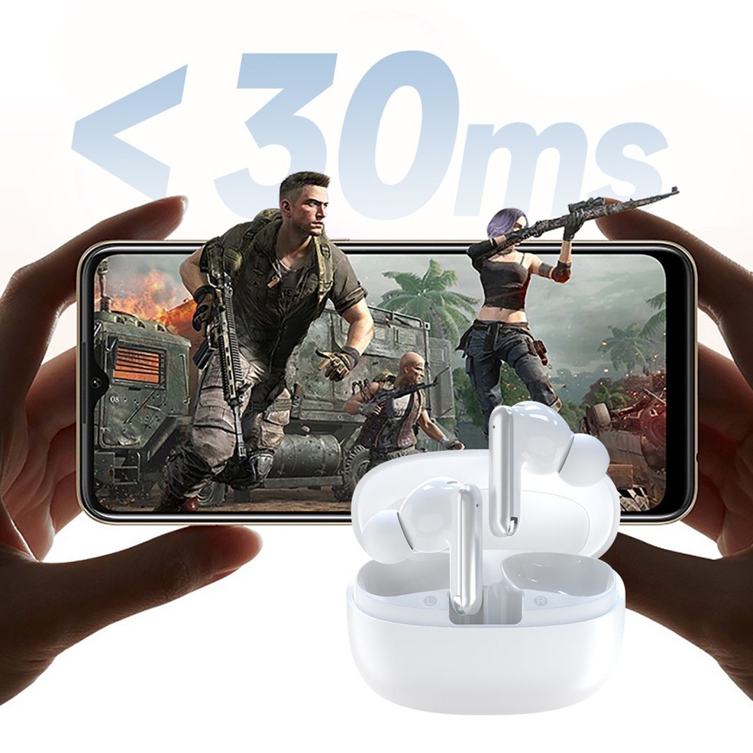 Słuchawki bezprzewodowe U21 TWS ANC ENC Bluetooth – białe Słuchawki bezprzewodowe U21 TWS ANC ENC Bluetooth – białe
