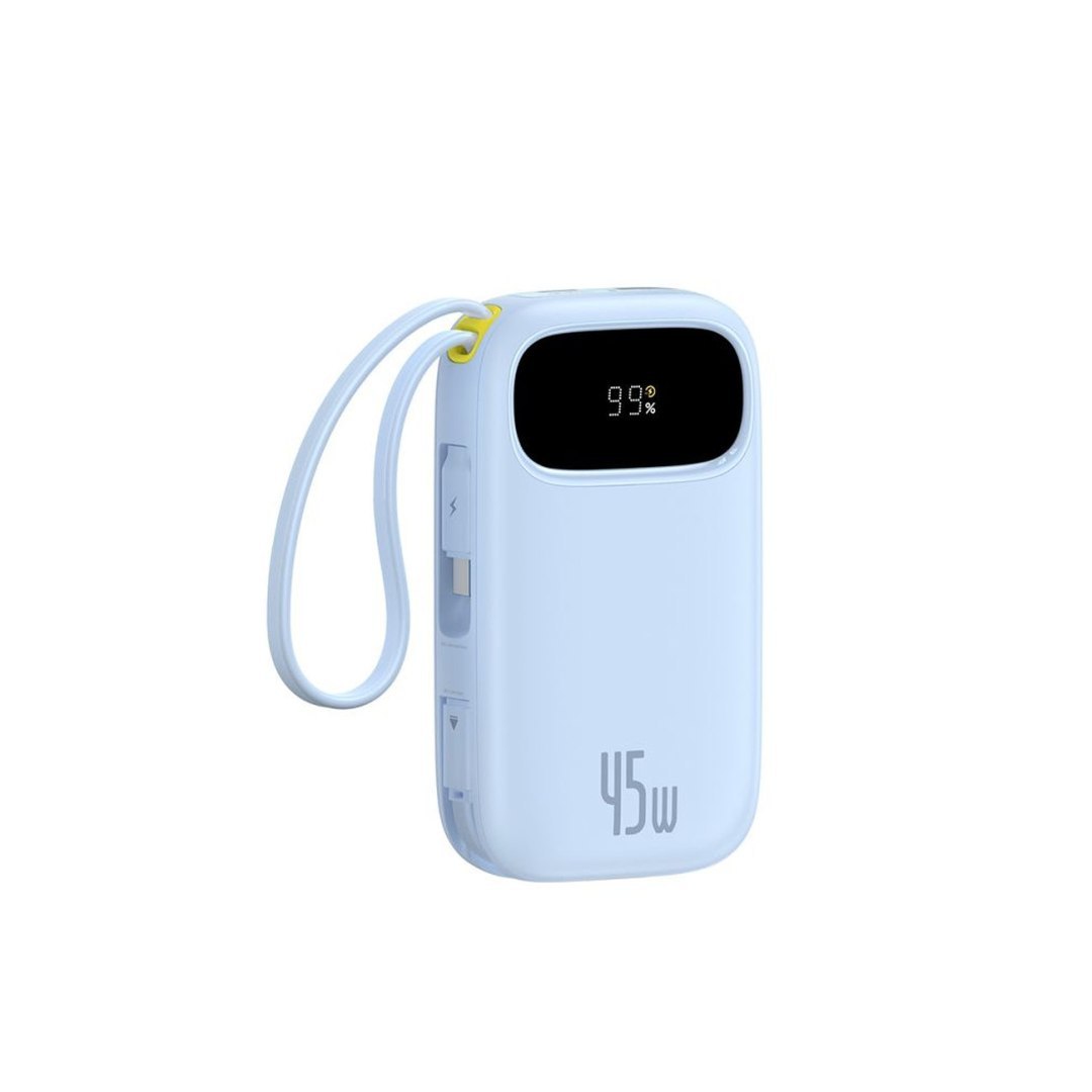 Powerbank 20000mAh 45W z wyświetlaczem kablem EnerFill FC21 Qpow 3 Ultra – niebieski Powerbank 20000mAh 45W z wyświetlaczem kablem EnerFill FC21 Qpow 3 Ultra – niebieski