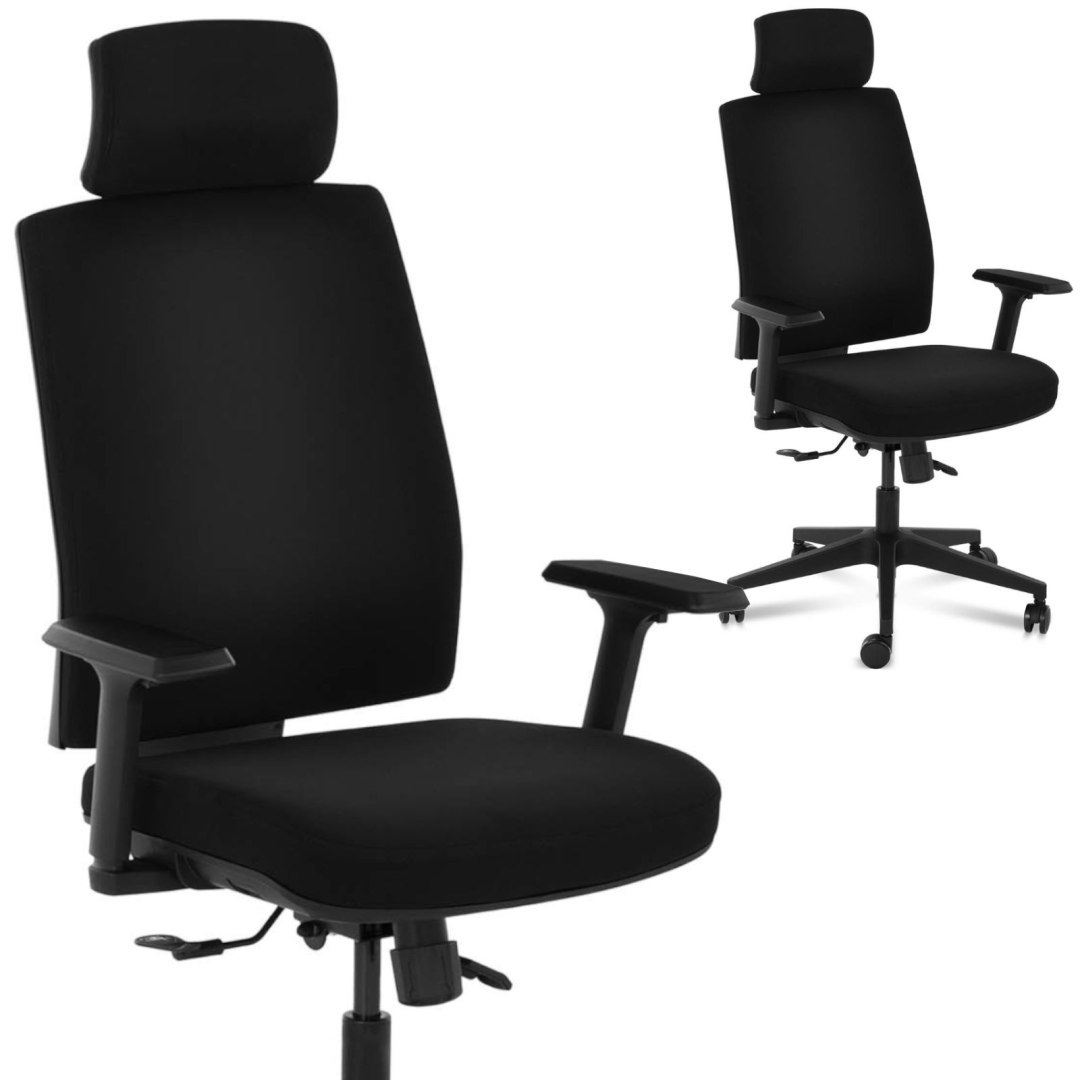 Krzesło fotel biurowy ergonomiczny obrotowy z zagłówkiem maks. 200 kg Krzesło fotel biurowy ergonomiczny obrotowy z zagłówkiem maks. 200 kg