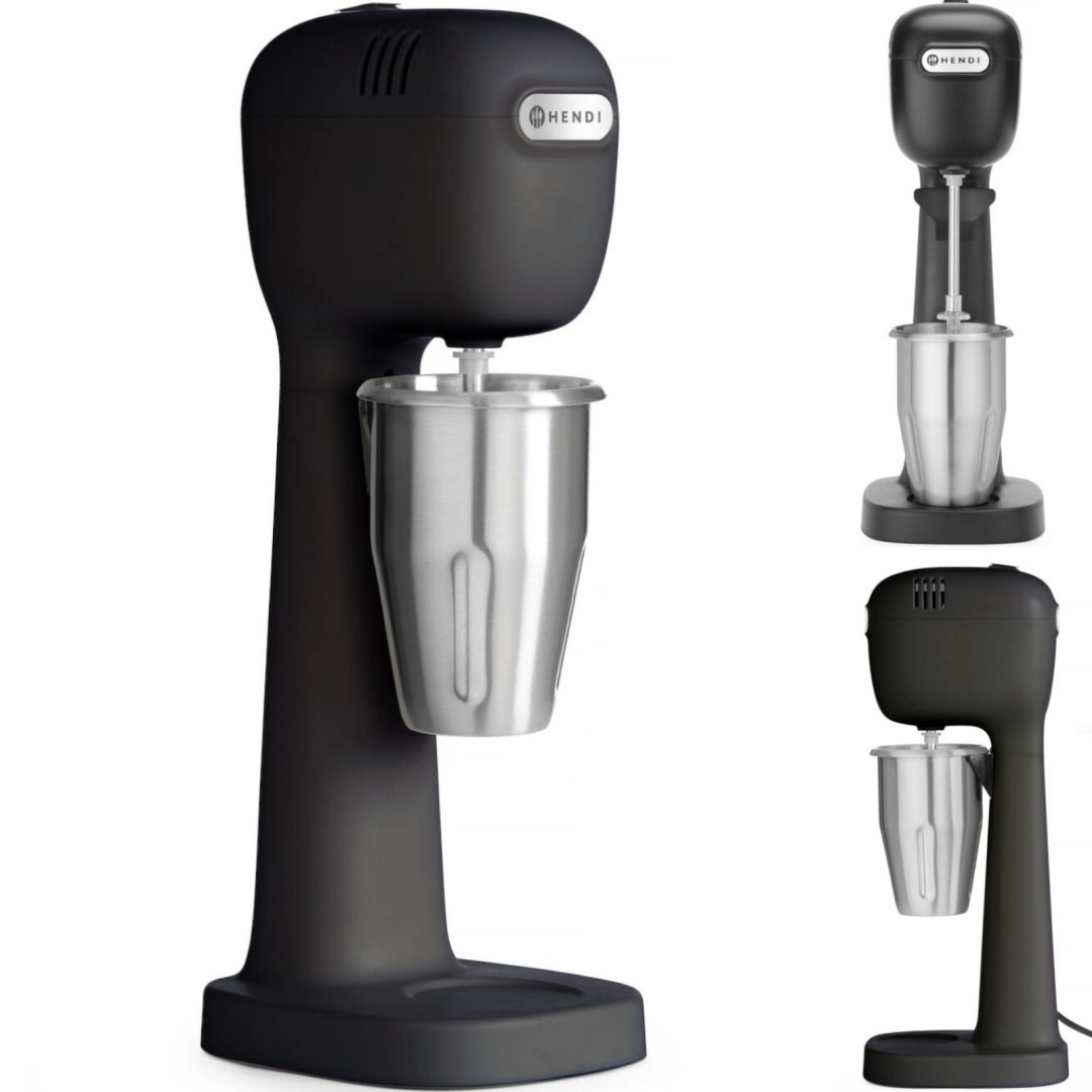 Shaker spieniacz do koktajli mlecznych 400 W czarny – Hendi 221600 Shaker spieniacz do koktajli mlecznych 400 W czarny – Hendi 221600