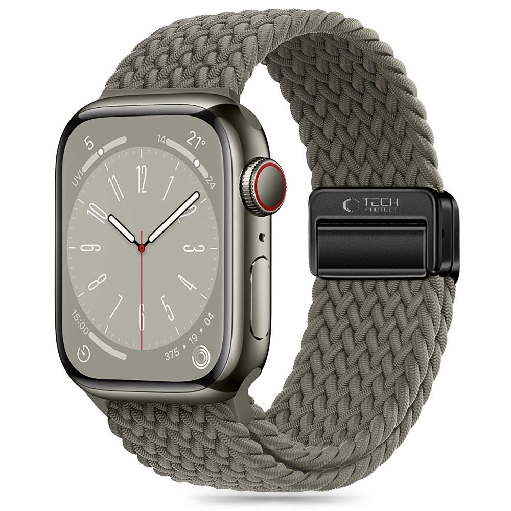 Pasek do Apple Watch 4 / 5 / 6 / 7 / 8 / 9 / SE / Ultra 1 / 2 (42 / 44 / 45 / 49 mm) Nylonmag – zielony Pasek do Apple Watch 4 / 5 / 6 / 7 / 8 / 9 / SE / Ultra 1 / 2 (42 / 44 / 45 / 49 mm) Nylonmag – zielony