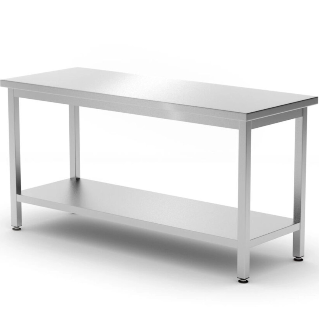 Stół blat roboczy centralny z półką Budget Line 1200 x 600 x 850 mm – Hendi 817179 Stół blat roboczy centralny z półką Budget Line 1200 x 600 x 850 mm – Hendi 817179