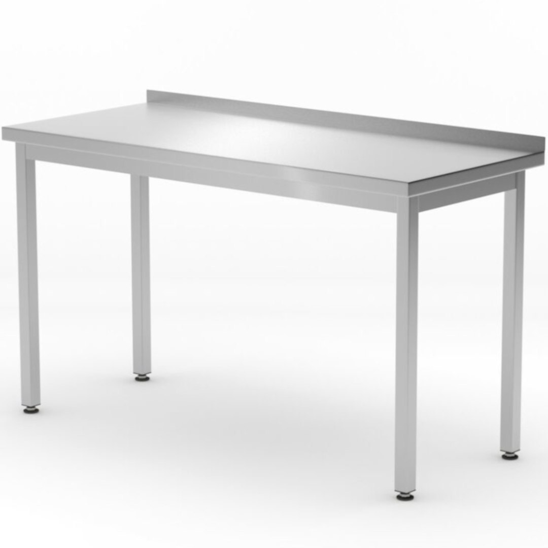 Stół blat roboczy przyścienny z rantem Budget Line STAL 1000 x 600 x 850 mm – Hendi 817209 Stół blat roboczy przyścienny z rantem Budget Line STAL 1000 x 600 x 850 mm – Hendi 817209