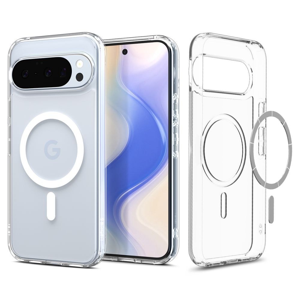 Etui pokrowiec na Google Pixel 10 / 10 Pro Ultra Hybrid Mag MagSafe – przezroczysto-białe