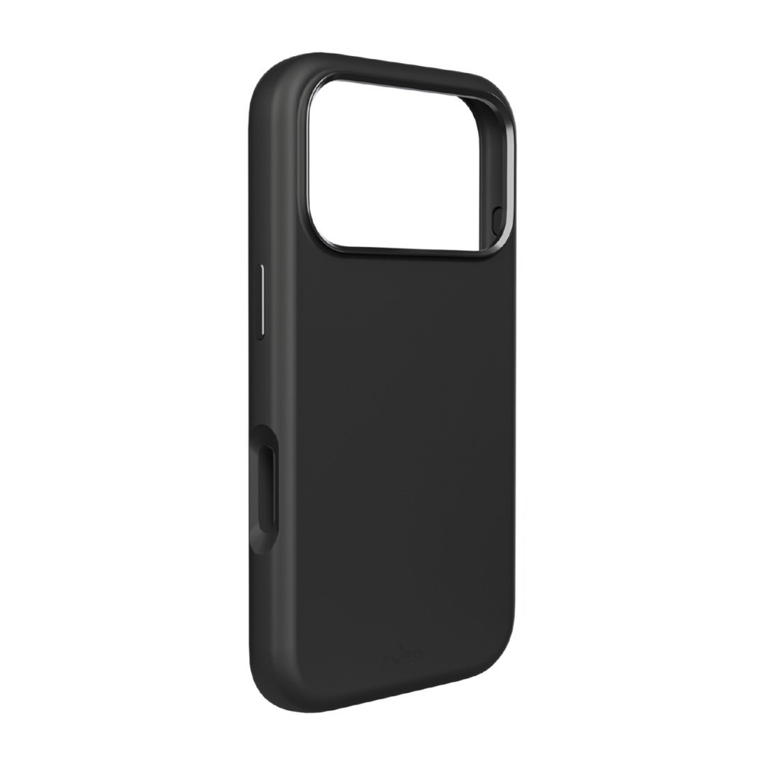 Etui z aluminiowymi przyciskami na iPhone 17 Pro Max Pure Icon Mag Pro Liquid Silicone MagSafe – czarne