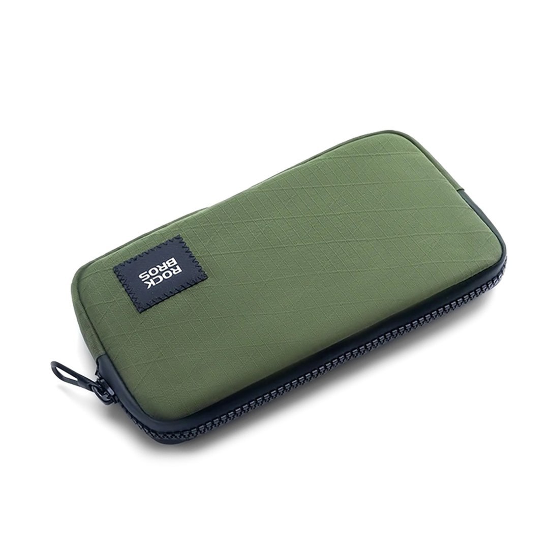 Saszetka rowerowa na telefon klucze portfel 20×11.5×2 cm – ciemnozielona