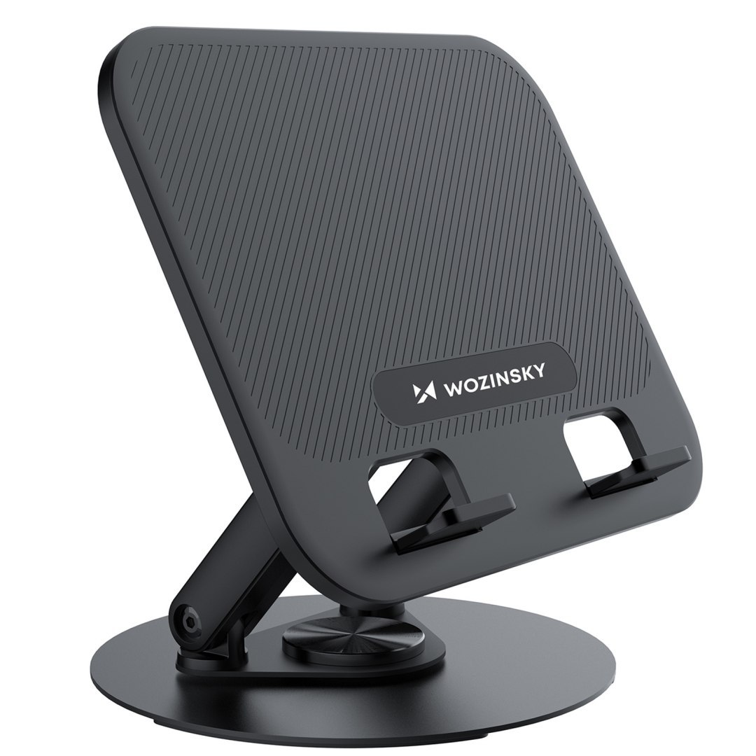 Podstawka stojak obrotowy pod laptopa tablet – czarny