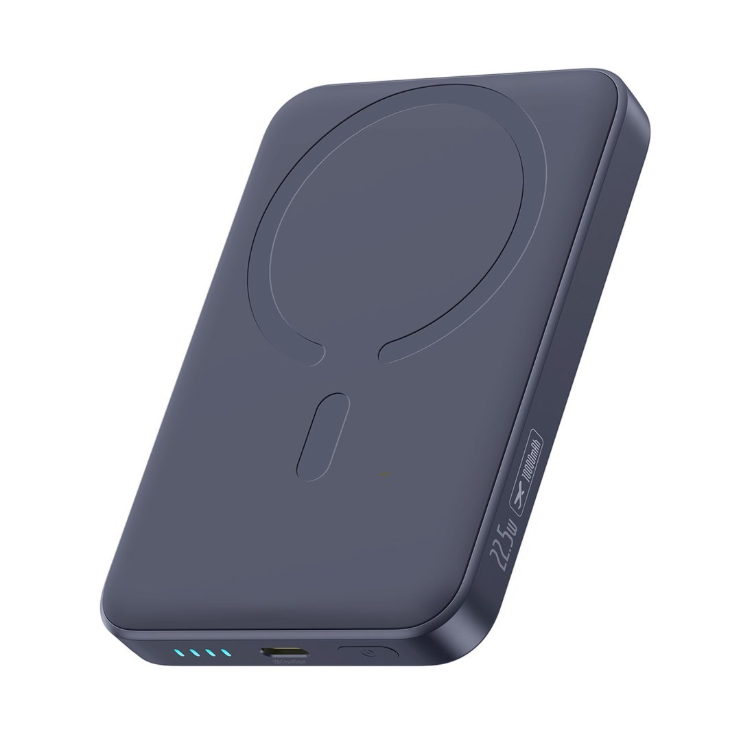 Powerbank magnetyczny 10000mAh 22.5W EnerFill FM11 MagSafe z kablem USB-C – ciemnoszary Powerbank magnetyczny 10000mAh 22.5W EnerFill FM11 MagSafe z kablem USB-C – ciemnoszary