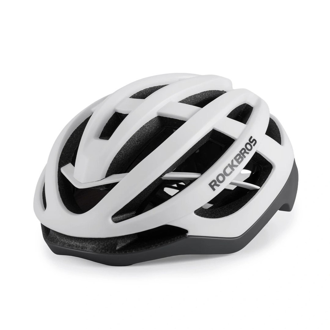 Kask ochronny rowerowy HC-58WG-L 58-61 cm – biało-szary