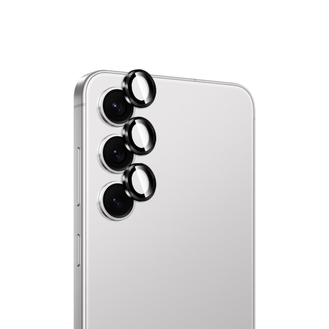 Szkło hartowane na tylną kamerę do Samsung Galaxy S26/S26 Plus – z czarną ramką