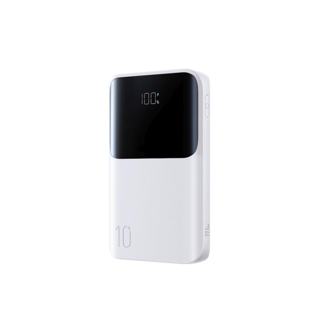 Powerbank 10000mAh 22.5W USB-A USB-C z wyświetlaczem JR-QP191 Mini – biały Powerbank 10000mAh 22.5W USB-A USB-C z wyświetlaczem JR-QP191 Mini – biały