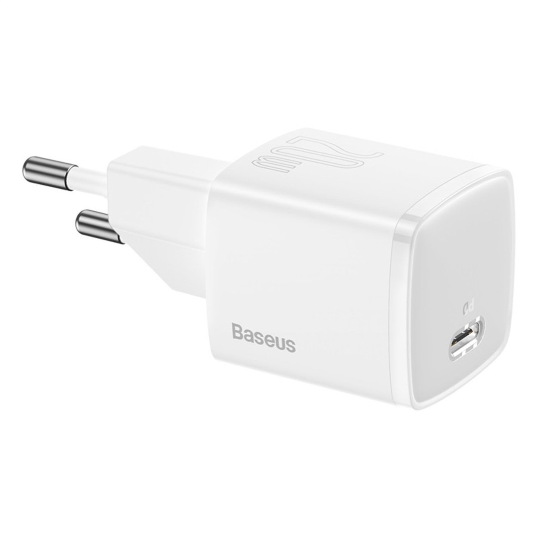 Ładowarka sieciowa USB-C PD Cube 20W – biała
