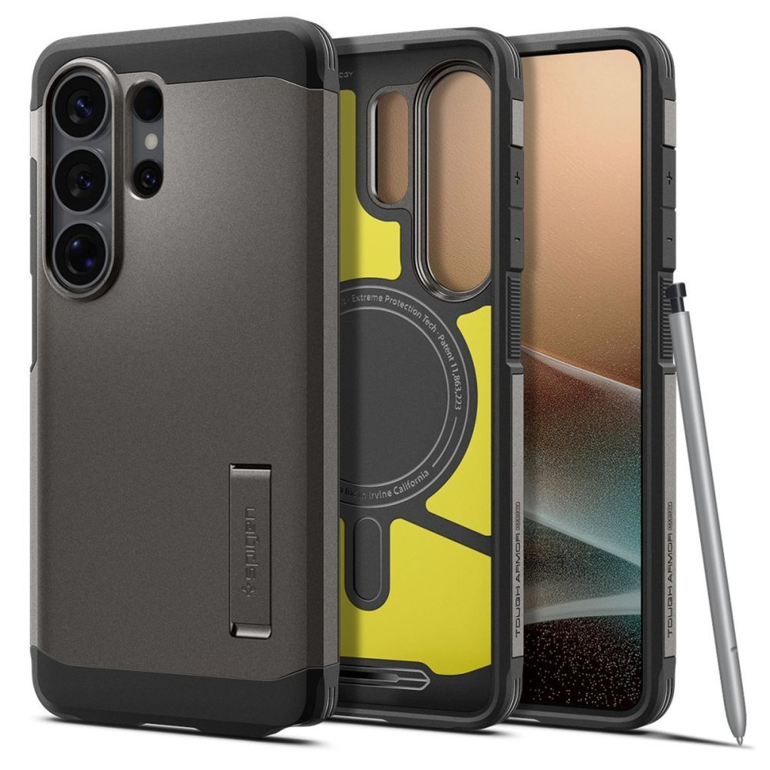 Etui pokrowiec case na Samsung Galaxy S26 Ultra Tough Armor Mag MagSafe – szare