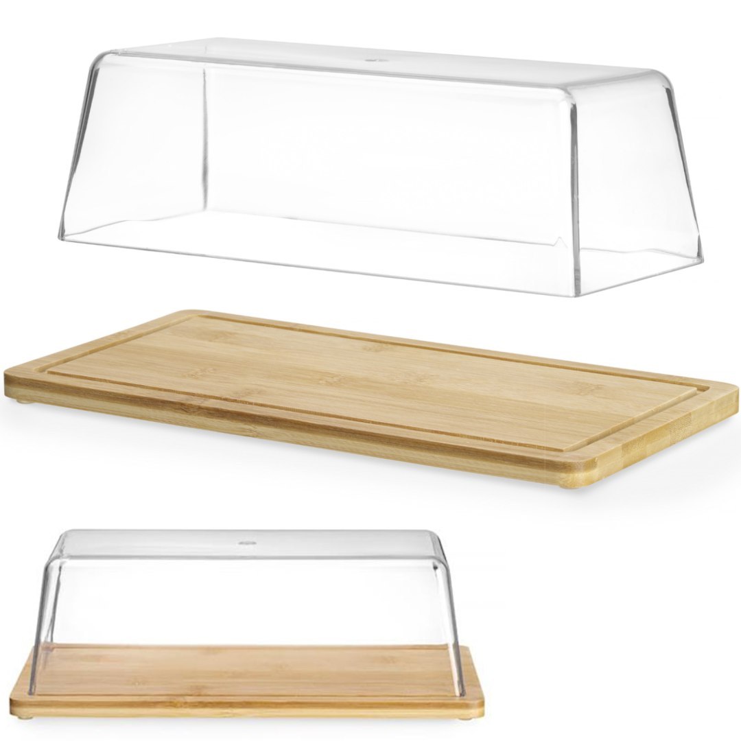 Taca ekspozycyjna bambusowa do bufetu z pokrywą 320 x 160 x 110 mm – Hendi 523841 Taca ekspozycyjna bambusowa do bufetu z pokrywą 320 x 160 x 110 mm – Hendi 523841