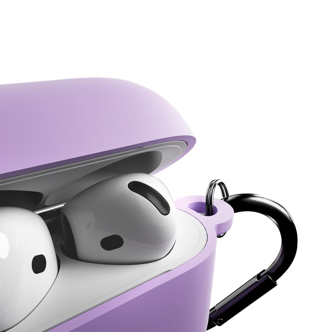 Etui pokrowiec na słuchawki AirPods 4 Icon – fioletowy Etui pokrowiec na słuchawki AirPods 4 Icon – fioletowy
