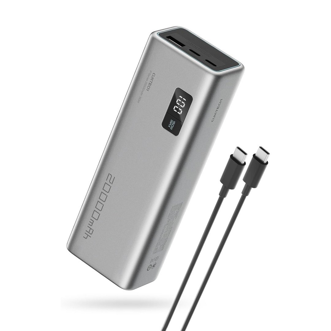Powerbank 20000mAh USB-A USB-C 150W – szary Powerbank 20000mAh USB-A USB-C 150W – szary