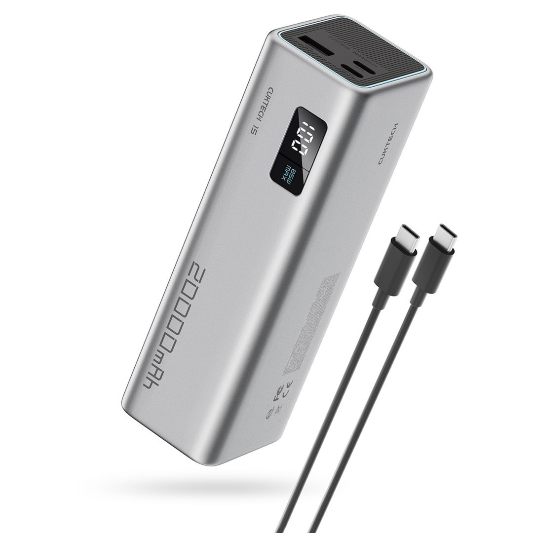 Powerbank 20000mAh USB-C USB-A 100W – szary Powerbank 20000mAh USB-C USB-A 100W – szary