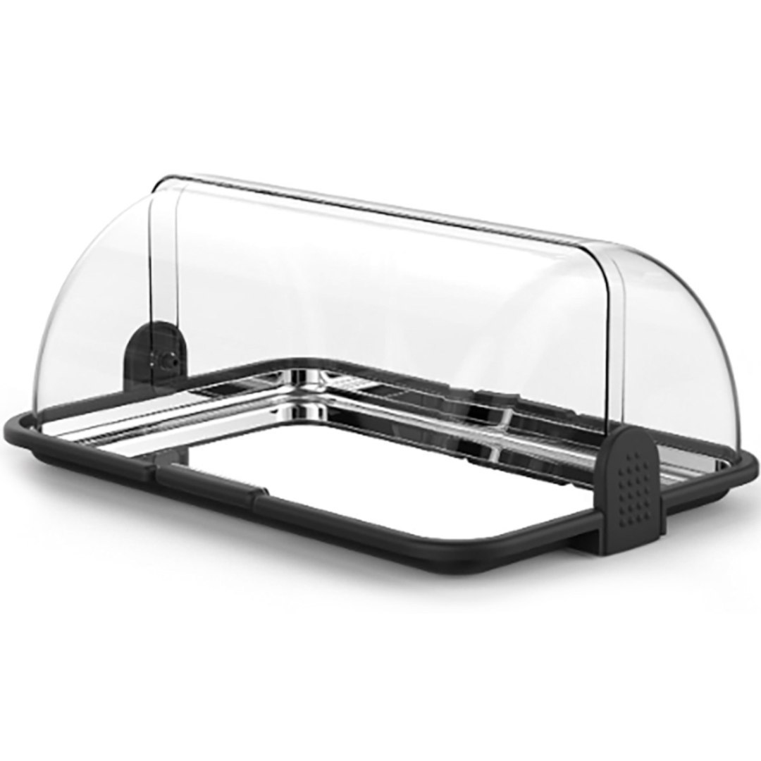 Witrynka ekspozycyjna bufetowa z pokrywą roolltop 465 x 315 x 195 mm – Hendi 871775