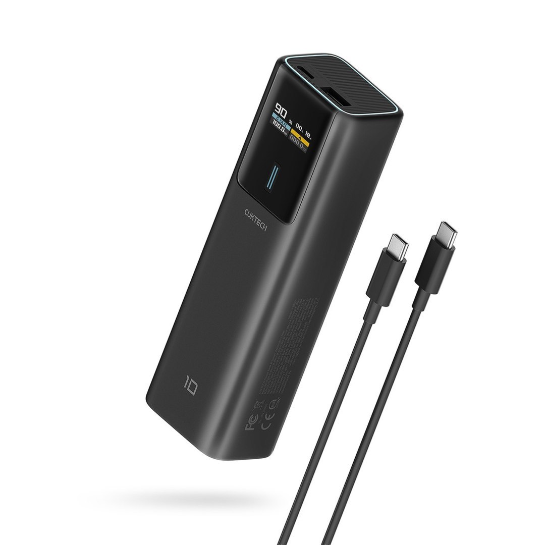 Powerbank 10000mAh USB-C USB-A 150W – czarny Powerbank 10000mAh USB-C USB-A 150W – czarny