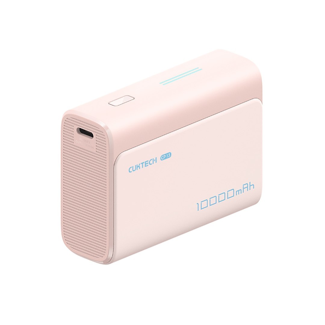 Powerbank 10000mAh USB-C USB-A 30W – różowy