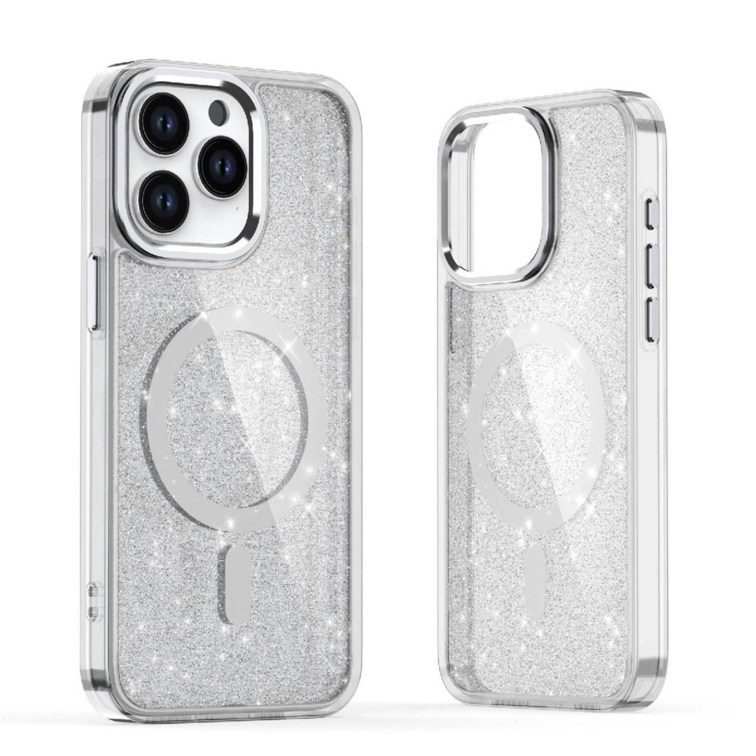 Etui pokrowiec na Samsung Galaxy S26 Ultra Glitter Case MagSafe – biały Etui pokrowiec na Samsung Galaxy S26 Ultra Glitter Case MagSafe – biały