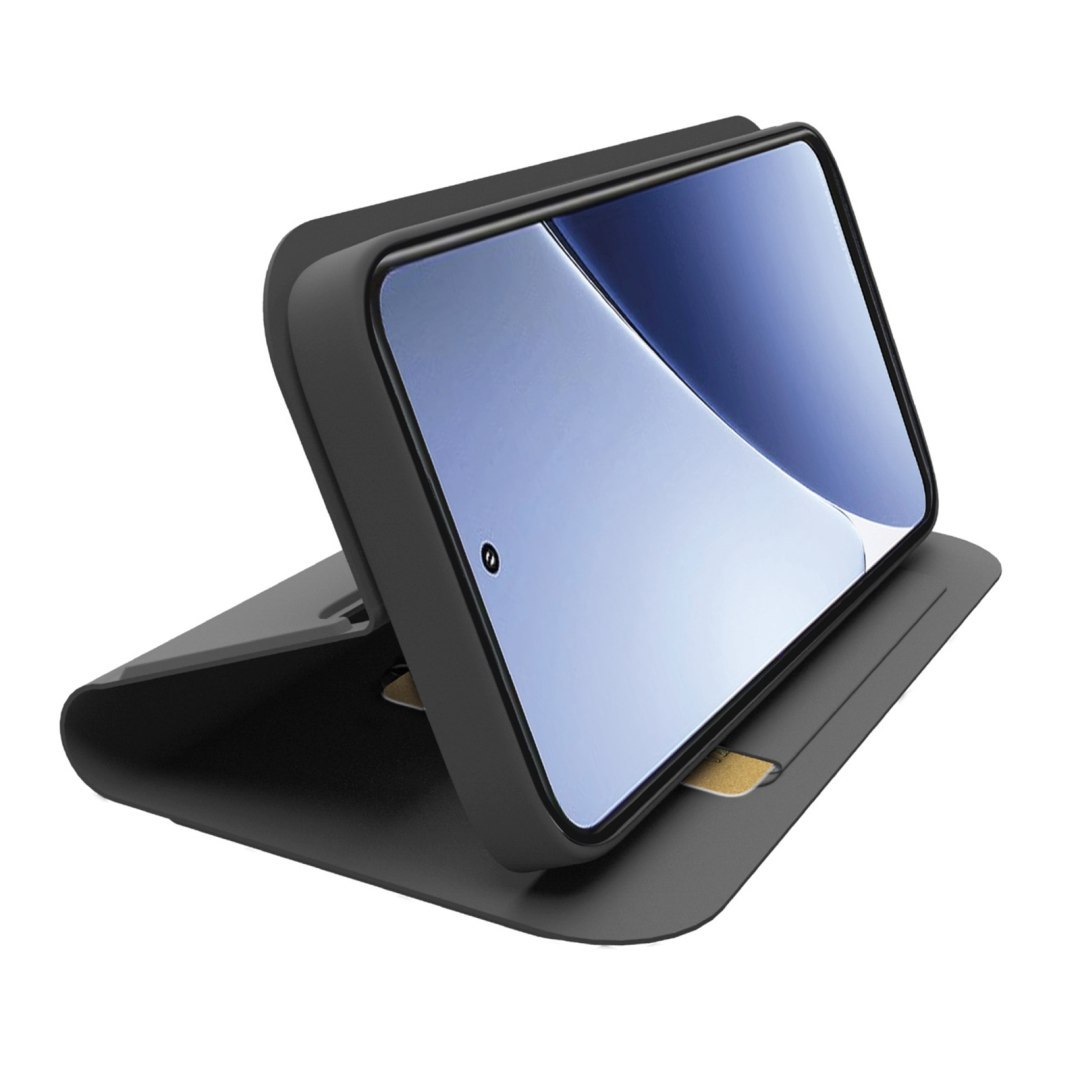 Etui z klapką na Xiaomi 15 Pro Wallet Smooth – czarne Etui z klapką na Xiaomi 15 Pro Wallet Smooth – czarne