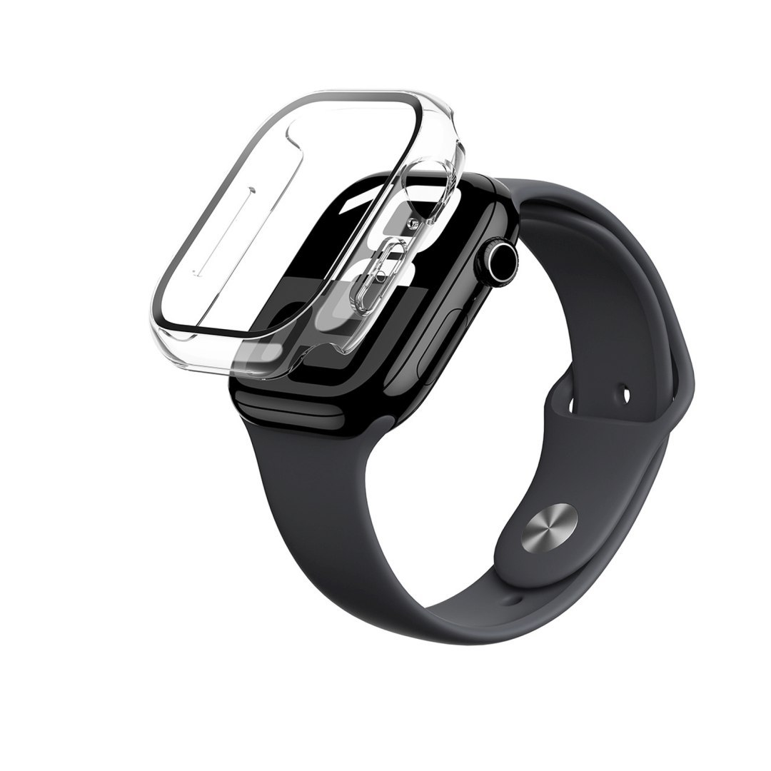 Etui ze szkłem hartowanym do Apple Watch 46mm Radix Glass – przezroczyste Etui ze szkłem hartowanym do Apple Watch 46mm Radix Glass – przezroczyste