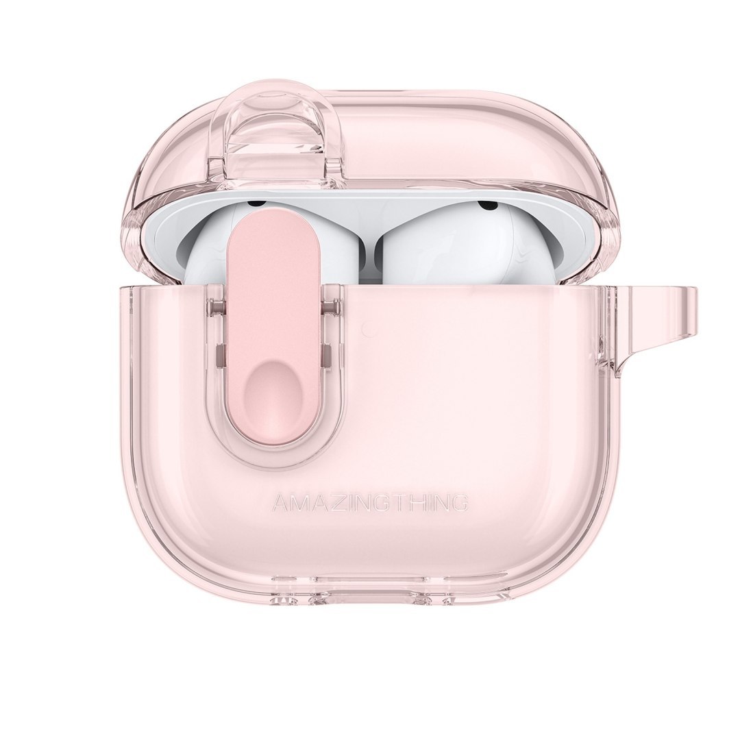 Etui pokrowiec do słuchawek AirPods 4 Minimal Case – różowy Etui pokrowiec do słuchawek AirPods 4 Minimal Case – różowy