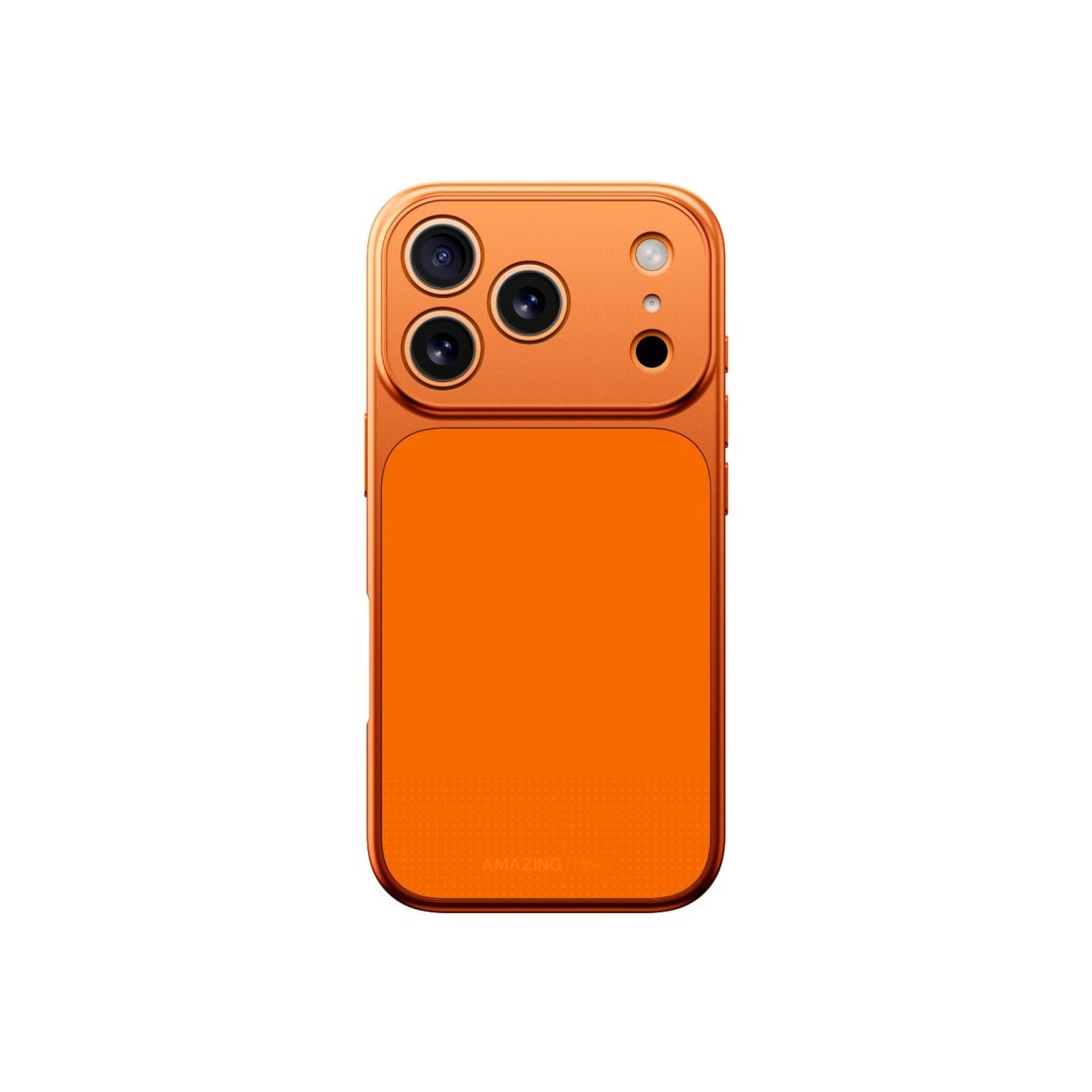Etui pokrowiec na iPhone 17 Pro Minimal Mag Full Cover Case – pomarańczowy