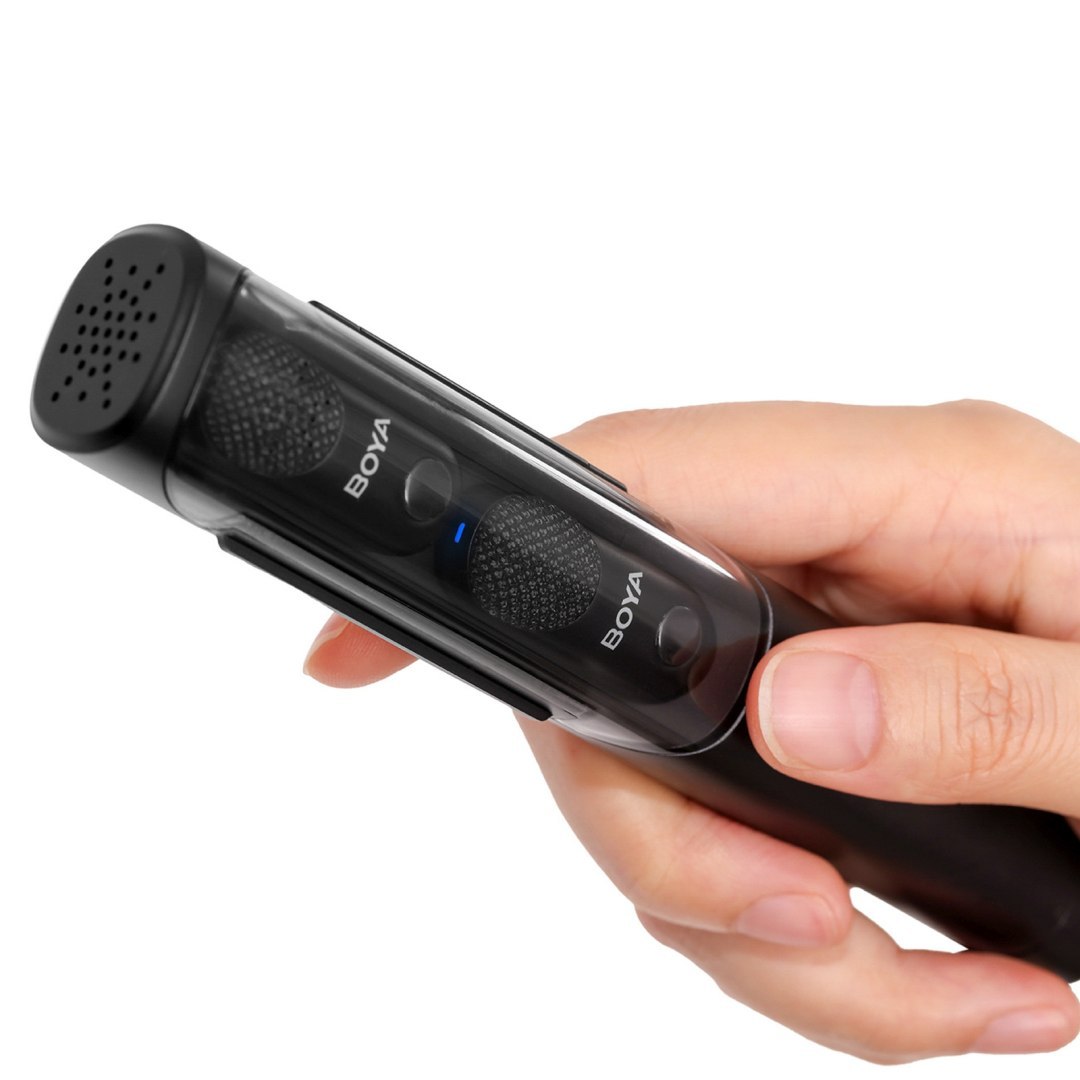 Zestaw mikrofonów bezprzewodowych 4w1 2.4GHz USB-C MAGIC-02 – czarny