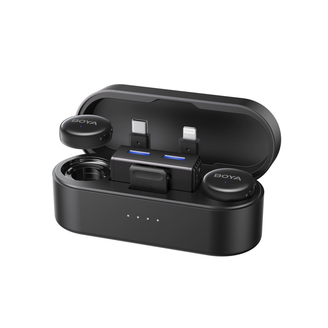 Zestaw mikrofonów bezprzewodowych z etui AI 2.4GHz USB-C Zestaw mikrofonów bezprzewodowych z etui AI 2.4GHz USB-C