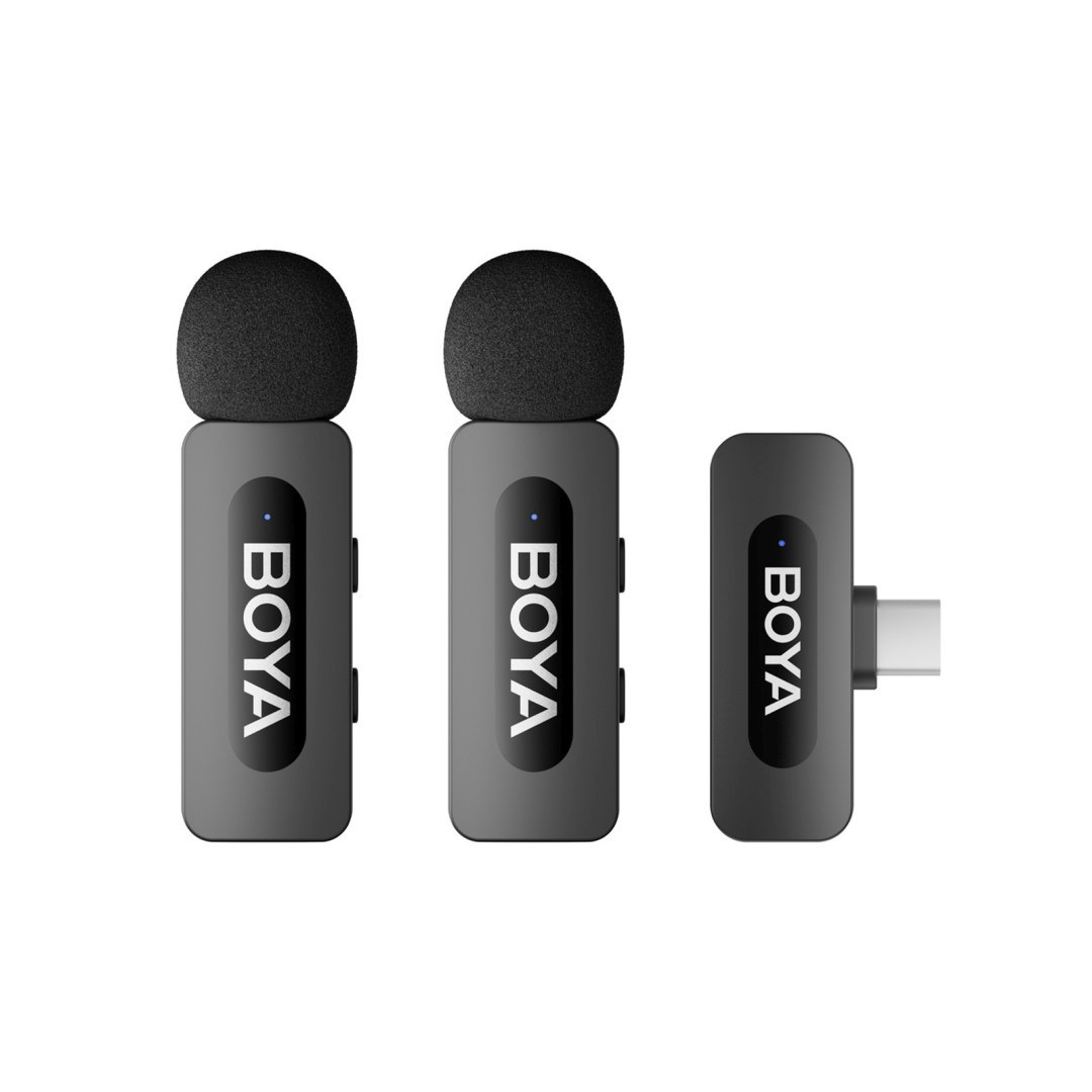 Zestaw mikrofonów bezprzewodowych 120dB 2.4GHz USB-C – czarny Zestaw mikrofonów bezprzewodowych 120dB 2.4GHz USB-C – czarny