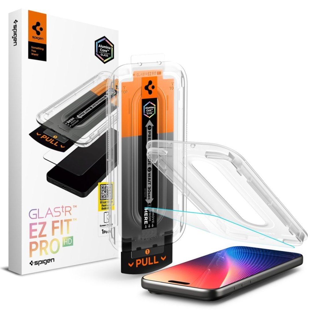 Szkło hartowane na iPhone 16 Pro / 17 / 17 Pro Glas.TR EZ Fit Pro – przezroczyste