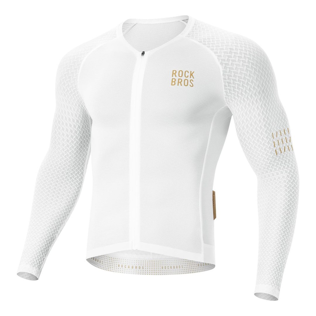 Koszulka rowerowa Diamond z długim rękawem rozmiar XL – biała Koszulka rowerowa Diamond z długim rękawem rozmiar XL – biała