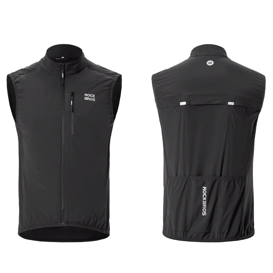 Kamizelka rowerowa termiczna rozmiar XXXXL – czarna Kamizelka rowerowa termiczna rozmiar XXXXL – czarna