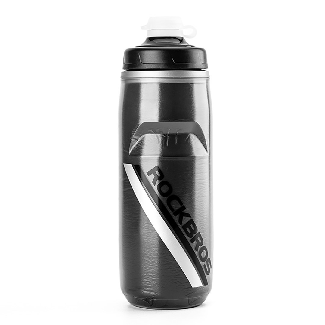 Bidon rowerowy termiczny bez BPA 620 ml – gradient czarny Bidon rowerowy termiczny bez BPA 620 ml – gradient czarny