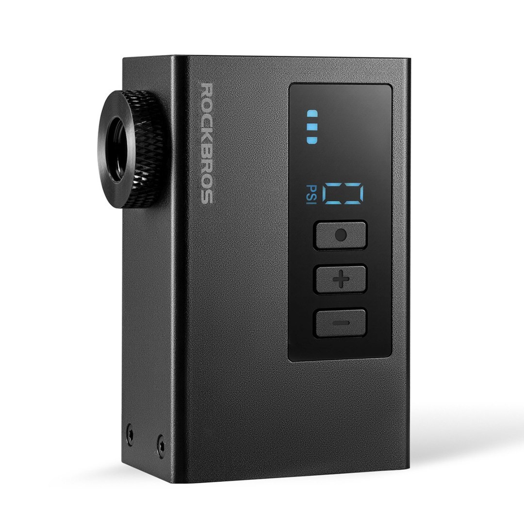 Pompka akumulatorowa kompresor LED 420mAh 120 psi – czarna