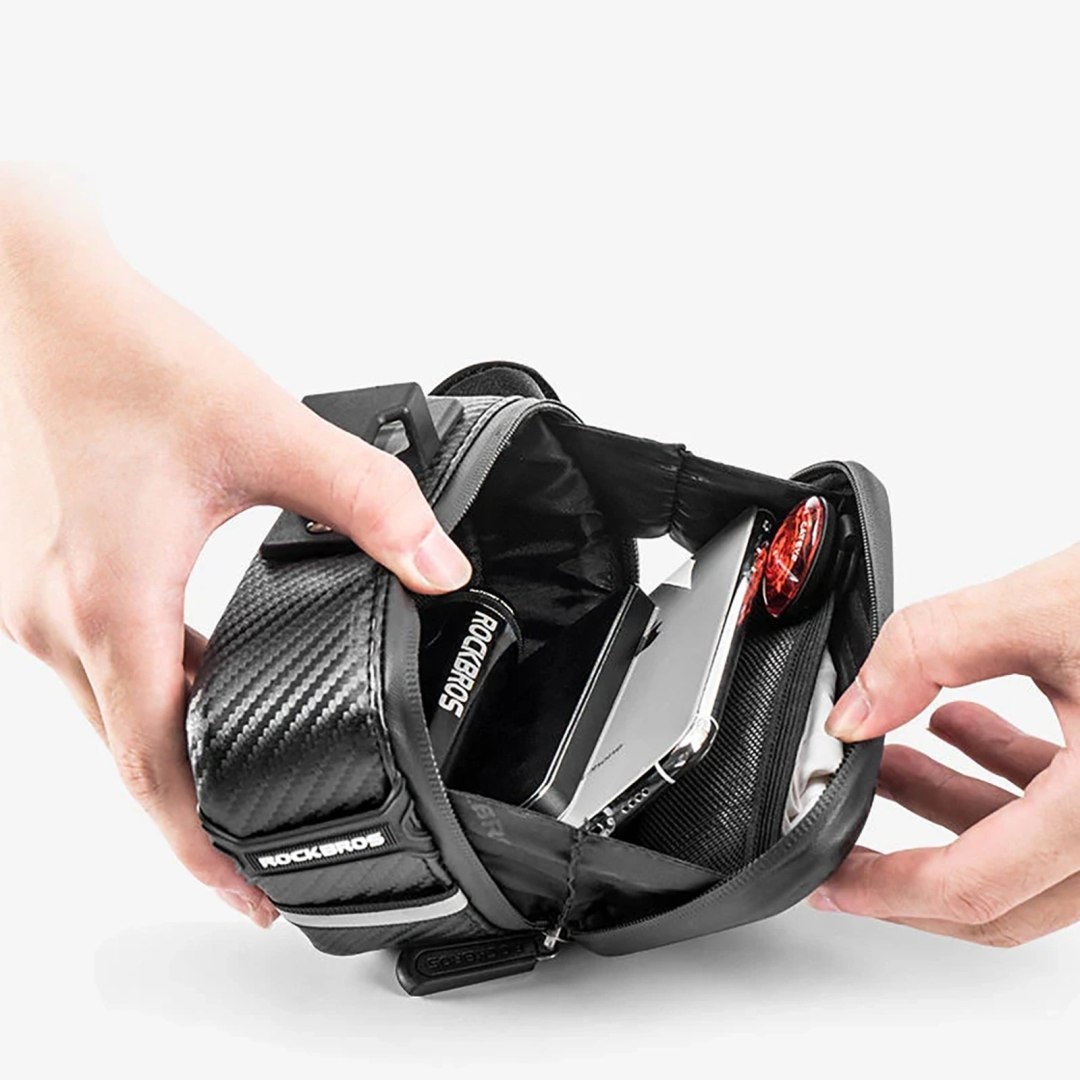 Torba rowerowa podsiodłowa o sztywnej konstrukcji 1.5L – czarna Torba rowerowa podsiodłowa o sztywnej konstrukcji 1.5L – czarna