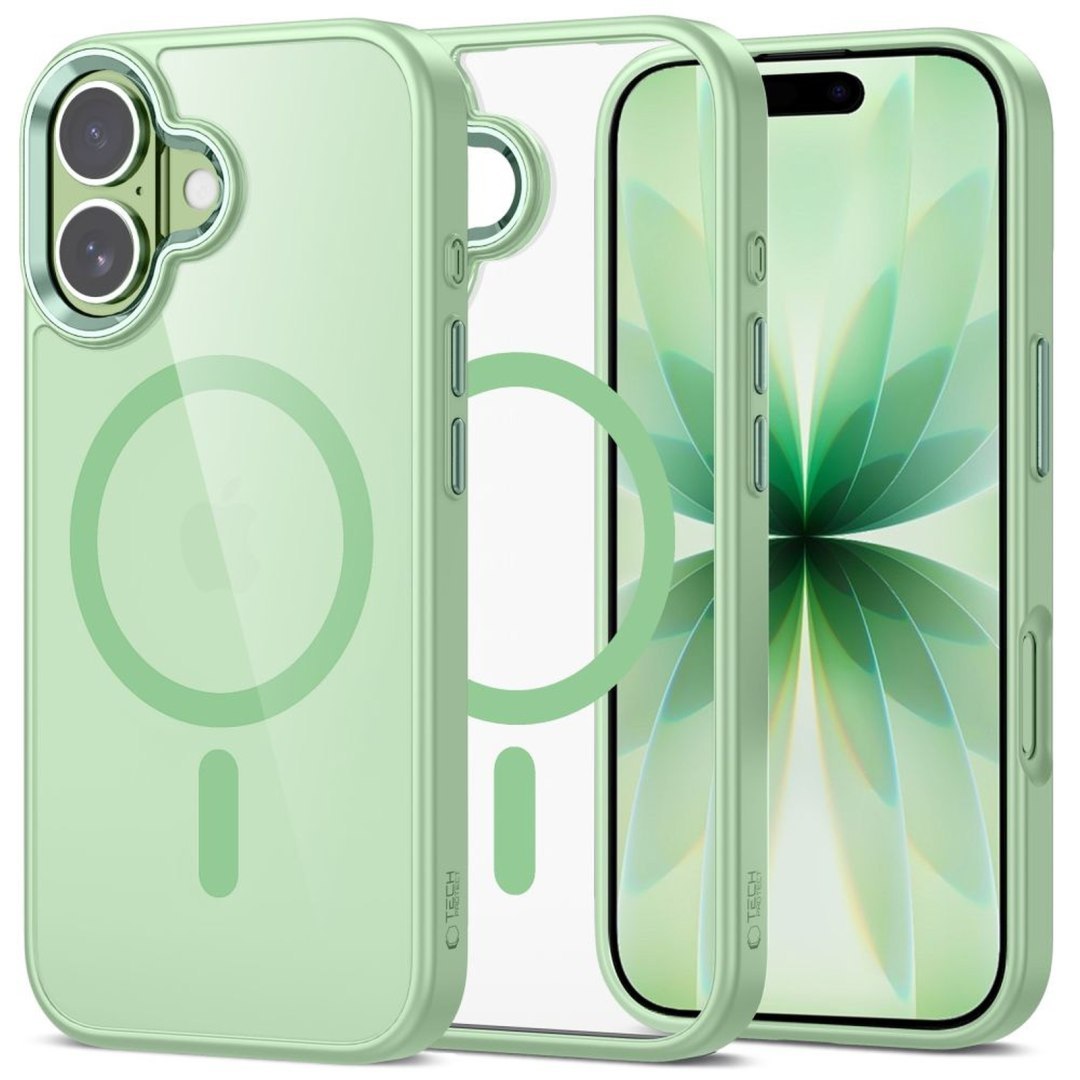 Etui pokrowiec na iPhone 17 MagMat MagSafe – przezroczysto zielone Etui pokrowiec na iPhone 17 MagMat MagSafe – przezroczysto zielone