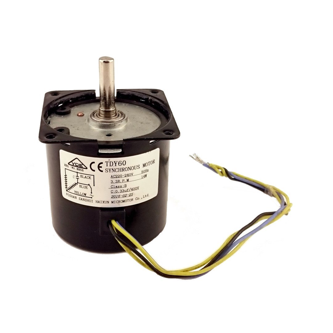 Silnik krokowy do grilla rolkowego 230V 14W Silnik krokowy do grilla rolkowego 230V 14W
