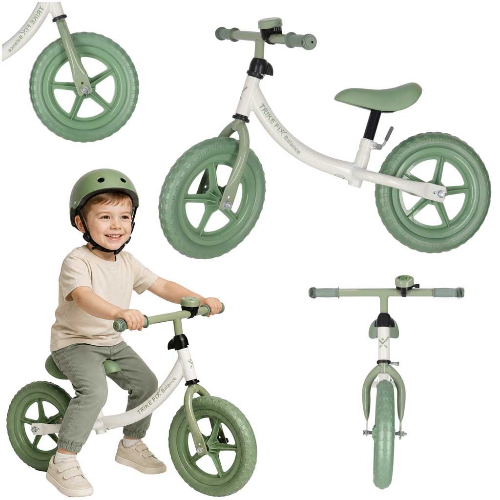 Rowerek biegowy Trike Fix Balance z dzwonkiem zielony Rowerek biegowy Trike Fix Balance z dzwonkiem zielony